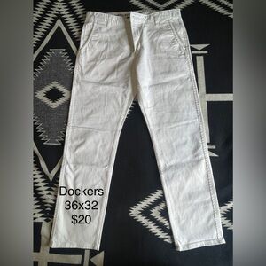 Classy white dockers! Only worn once.
